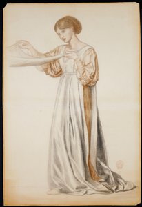Étude pour un porteur de cercueil dans "Le Rêve de Dante", 1873 - Dante Gabriel Charles Rossetti