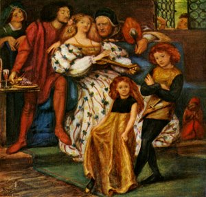 La famille Borgia, 1863, vers 1912 - Dante Gabriel Charles Rossetti