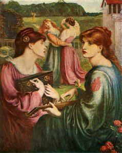Le Préau fleuri, 1850-1872, vers 1912 - Dante Gabriel Charles Rossetti
