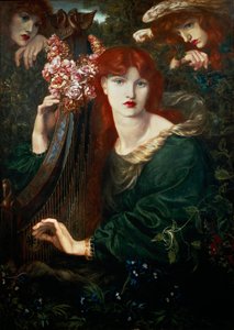 "La Ghirlandata", peinture de Dante Gabriel Rossetti