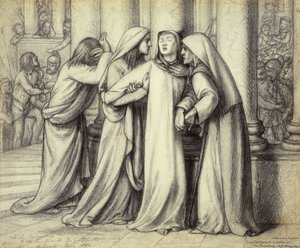 La Vierge Marie réconfortée, 1891 - Dante Gabriel Charles Rossetti