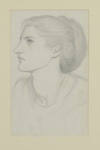 Tête de femme - Dante Gabriel Charles Rossetti