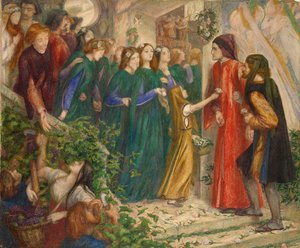 Béatrice à un festin de mariage refusant sa salutation à Dante, 1851-1855