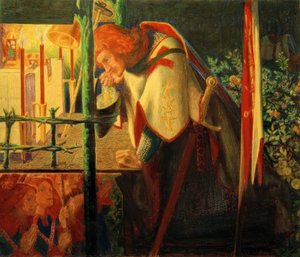 Sir Galahad à la chapelle en ruine - Dante Gabriel Charles Rossetti