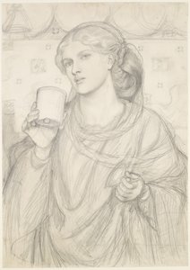 The Loving Cup - Étude de composition - Dante Gabriel Rossetti