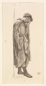 Le Progrès du Prince - Étude de la figure du Prince pour "Vous auriez dû la pleurer hier". - Dante Gabriel Rossetti