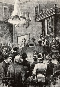 Élection des régents dans la République de Saint-Marin, gravure d