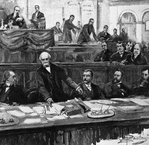 Discours de Francesco Crispi au parlement marquant la chute de son premier gouvernement, 31 janvier - Dante Paolocci