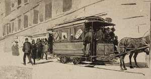 Tramway dirigé vers Saint-Pierre à l