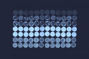 Cercle bleus abstraits - Danushka Abeygoda