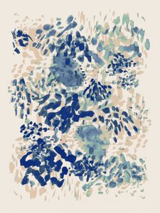 Traits bleus abstraits - Danushka Abeygoda
