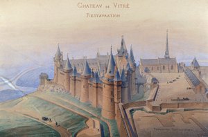 Plan de restauration du château de Vitré - Darcy L.