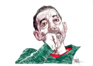 Emanuele Trevi, 2021 (dessin numérique au crayon de couleur) - Dariush Radpour