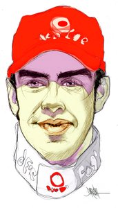 Fernando Alonso Díaz (dessin numérique au crayon de couleur) - Dariush Radpour