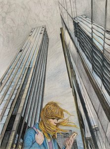 Oh Say Can You See  1, 2024 (crayon sur papier)