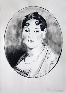 Ingre Girl 2, 2003 (encre sur papier) - Darren Coffield