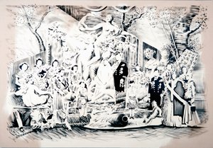 Vénus apportant des armes, 2018 (huile sur toile) - Darren Coffield