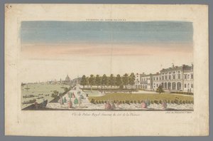 Vue du Palais Royal Somerset du côté de la Tamise - Daumont