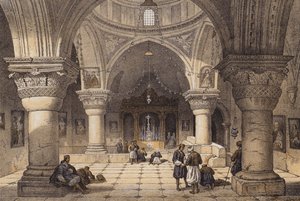 Chapelle de Sainte-Hélène - David (after) Roberts