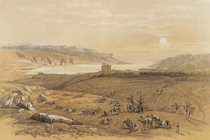 Jéricho (lithographie en couleur) - David (after) Roberts