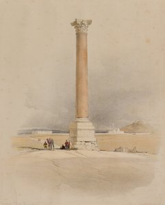 La colonne de Pompée, Alexandrie - David (after) Roberts