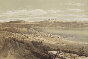 Tibériade vers Hermon - David (after) Roberts