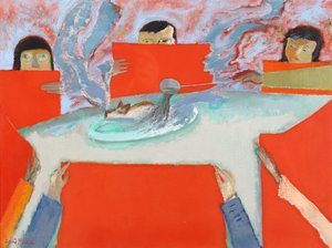 À un dîner à Hong Kong - David Alan Redpath Michie