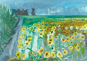 Tournesols et mistral, 2002 - David Alan Redpath Michie