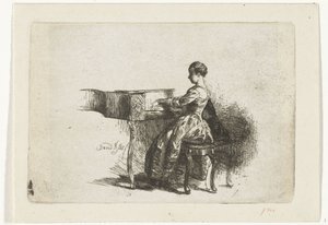 Fille au piano - David Bles