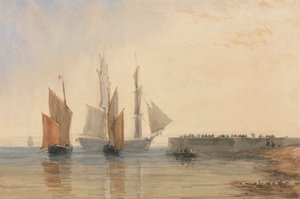 Entrée du port de Calais - David Cox