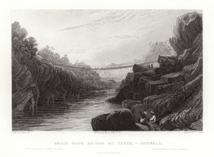 Pont de corde en herbe - David Cox