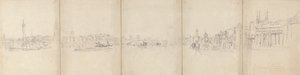 Panorama Old London Bridge - David Cox