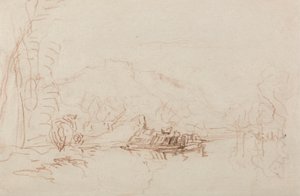 Scène de rivière - David Cox