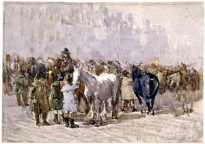La foire aux chevaux de Birmingham, c.1841-49 - David Cox