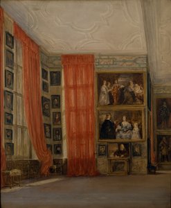 La longue galerie à Hardwick - David Cox