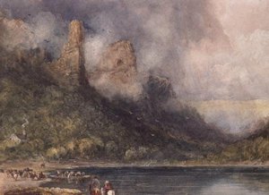 Voyageurs à Longstone sur la Wye