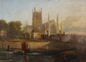 Cathédrale de Worcester, rivière Severn