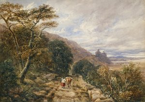 Chemin de campagne menant au château de Harlech, 1842 - David Cox the elder