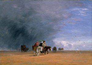 Traversée des sables, 1848 - David Cox the elder