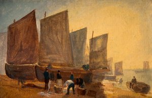 Bateaux de pêche, Hastings - David Cox the elder
