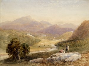 La Vallée de Ffestiniog, Merionethshire - David Cox the elder