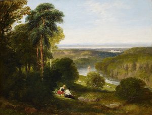 Le Wyndcliffe, rivière Wye, 1842 - David Cox the elder