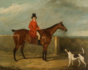 John Hall Kent en tenue de chasse assis sur un cheval, 1825