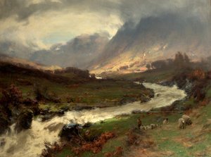 Une accalmie dans la tempête, Glen Lyon, Perthshire, Écosse, 1891-92