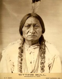 Sitting Bull (1834-1890) chef indien Dakota Sioux américain (nom indien Tatanka Iyotake) photographie par David F. Barry