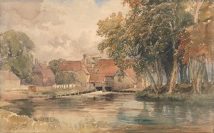 Ferme sur la rivière