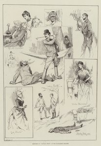 Croquis du capitaine Swift au théâtre Haymarket - David Hardy