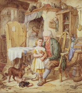 Les nouveaux chiots, 1861 - David Hardy