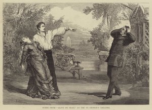 Scène de Vivant ou Mort, au théâtre St George