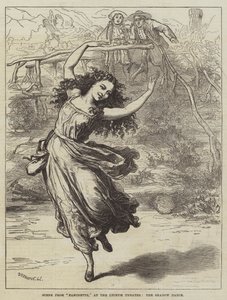 Scène de Fanchette, au Lyceum Theatre, la danse de l